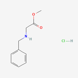 Chemical structure of Methyl 2-(benzylamino)acetate hydrochloride