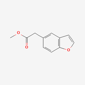 Chemical structure of Methyl 2-(Benzofuran-5-Yl)Acetate