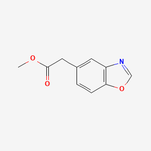Chemical structure of Methyl 2-(benzo[d]oxazol-5-yl)acetate