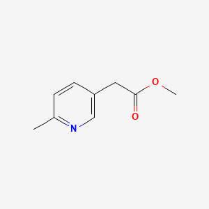 Chemical structure of Methyl 2-(6-methylpyridin-3-yl)acetate