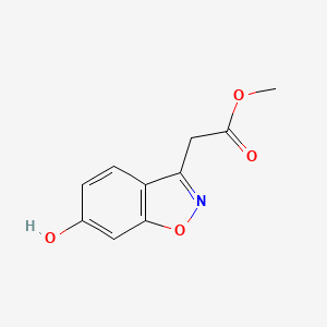 Chemical structure of Methyl 2-(6-Hydroxy-1,2-benzisoxazol-3-yl)acetate