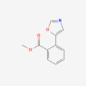 Chemical structure of Methyl 2-(5-Oxazolyl)benzoate
