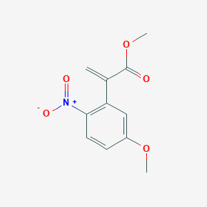 Chemical structure of Methyl 2-(5-methoxy-2-nitrophenyl)acrylate