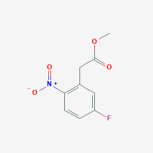 Chemical structure of Methyl 2-(5-fluoro-2-nitrophenyl)acetate