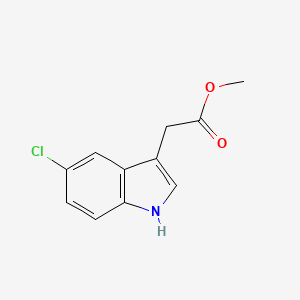 Chemical structure of Methyl 2-(5-chloro-1H-indol-3-yl)acetate