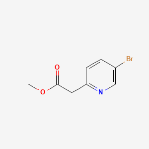 Chemical structure of Methyl 2-(5-bromopyridin-2-yl)acetate