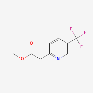 Chemical structure of Methyl 2-(5-(trifluoromethyl)pyridin-2-yl)acetate