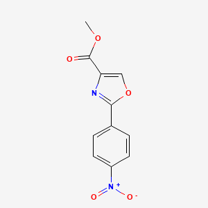 Chemical structure of Methyl 2-(4-Nitrophenyl)oxazole-4-carboxylate