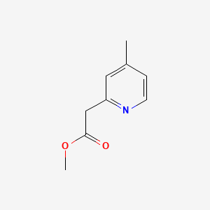 Chemical structure of Methyl 2-(4-methylpyridin-2-yl)acetate