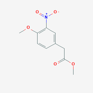 Chemical structure of Methyl 2-(4-methoxy-3-nitrophenyl)acetate