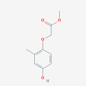 Chemical structure of Methyl 2-(4-hydroxy-2-methylphenoxy)acetate