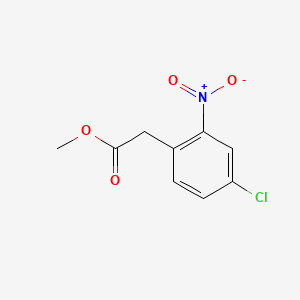 Chemical structure of Methyl 2-(4-chloro-2-nitrophenyl)acetate