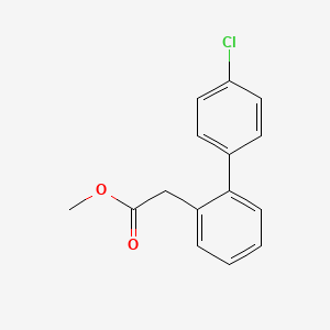 Chemical structure of Methyl 2-(4'-chloro-[1,1'-biphenyl]-2-yl)acetate