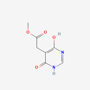 Chemical structure of Methyl 2-(4,6-dihydroxypyrimidin-5-yl)acetate