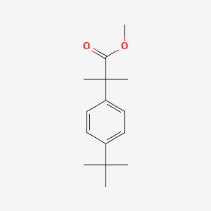 Chemical structure of Methyl 2-(4-tert-butylphenyl)-2-methylpropanoate