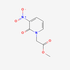 Chemical structure of Methyl 2-(3-nitro-2-oxopyridin-1(2H)-yl)acetate