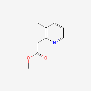 Chemical structure of Methyl 2-(3-methylpyridin-2-yl)acetate
