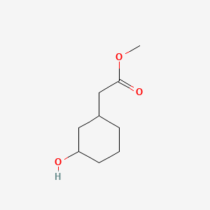 Chemical structure of Methyl 2-(3-Hydroxycyclohexyl)acetate