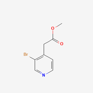 Chemical structure of Methyl 2-(3-bromopyridin-4-yl)acetate