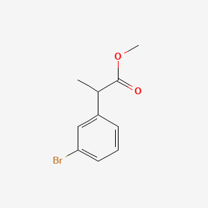 Chemical structure of Methyl 2-(3-bromophenyl)propanoate