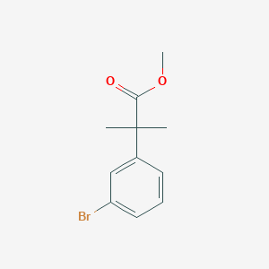 Chemical structure of Methyl 2-(3-Bromophenyl)-2-methylpropanoate