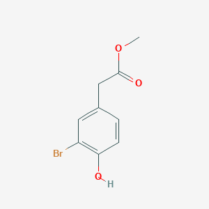 Chemical structure of Methyl 2-(3-bromo-4-hydroxyphenyl)acetate