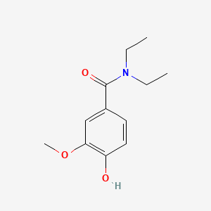 Chemical structure of methyl 2-(3-amino-4-methoxyphenyl)-2-methylpropanoate