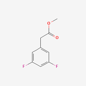 Chemical structure of Methyl 2-(3,5-difluorophenyl)acetate