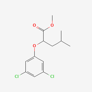 Chemical structure of Methyl 2-(3,5-dichlorophenoxy)-4-methylpentanoate