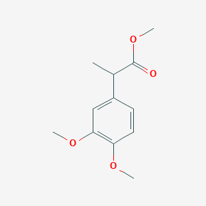 Chemical structure of Methyl 2-(3,4-dimethoxyphenyl)propanoate