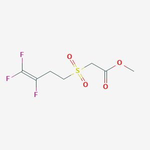 Chemical structure of Methyl 2-(3,4,4-trifluorobut-3-ene-1-sulfonyl)acetate