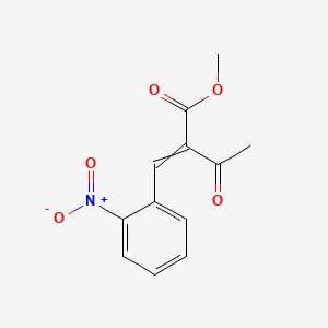 Chemical structure of Methyl 2-(2-nitrobenzylidene)acetoacetate
