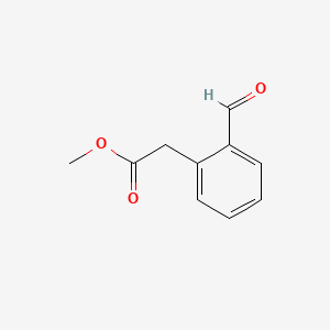 Chemical structure of Methyl 2-(2-formylphenyl)acetate