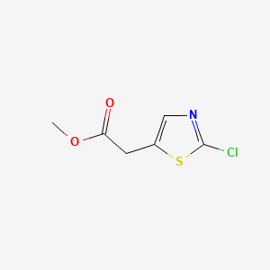 Chemical structure of Methyl 2-(2-chlorothiazol-5-yl)acetate