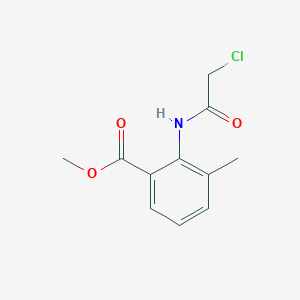 Chemical structure of Methyl 2-(2-chloroacetamido)-3-methylbenzoate
