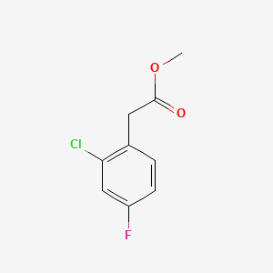 Chemical structure of Methyl 2-(2-chloro-4-fluorophenyl)acetate