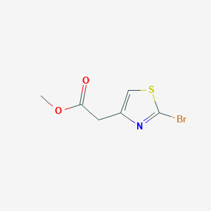 Chemical structure of Methyl 2-(2-bromothiazol-4-yl)acetate