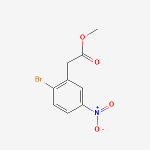 Chemical structure of Methyl 2-(2-bromo-5-nitrophenyl)acetate