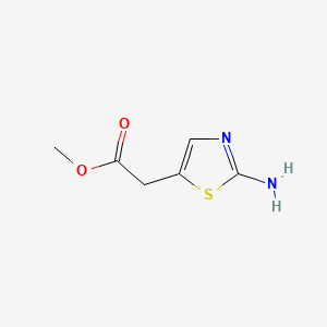 Chemical structure of Methyl 2-(2-aminothiazol-5-yl)acetate