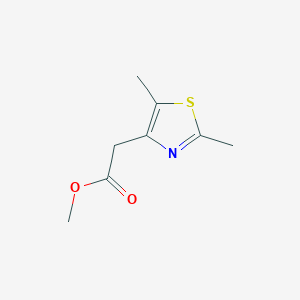 Chemical structure of Methyl 2-(2,5-dimethylthiazol-4-yl)acetate