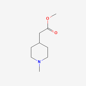 Chemical structure of Methyl 2-(1-methylpiperidin-4-yl)acetate