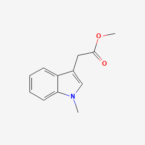 Chemical structure of Methyl 2-(1-methyl-1H-indol-3-yl)acetate