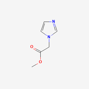 Chemical structure of Methyl 2-(1-Imidazolyl)acetate