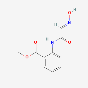 Chemical structure of Methyl 2-(2-(hydroxyimino)acetamido)benzoate
