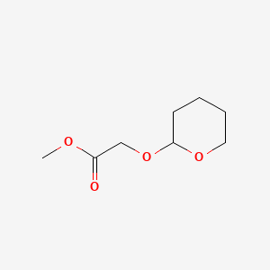 Chemical structure of Methyl 2-((tetrahydro-2H-pyran-2-yl)oxy)acetate