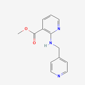 Chemical structure of methyl 2-((pyridin-4-ylmethyl)amino)nicotinate