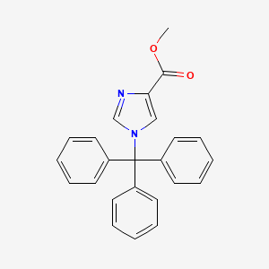 Chemical structure of Methyl 1-trityl-1H-iMidazole-4-carboxylate
