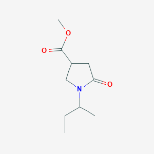 Chemical structure of Methyl 1-sec-Butyl-5-oxopyrrolidine-3-carboxylate