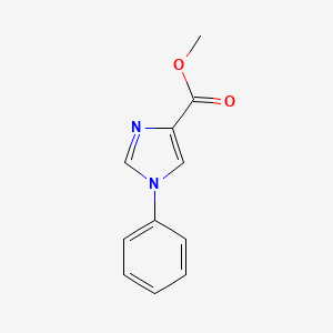 Chemical structure of Methyl 1-phenyl-1H-imidazole-4-carboxylate