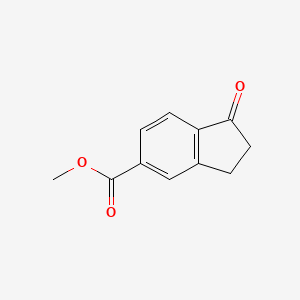 Chemical structure of Methyl 1-oxo-2,3-dihydro-1H-indene-5-carboxylate